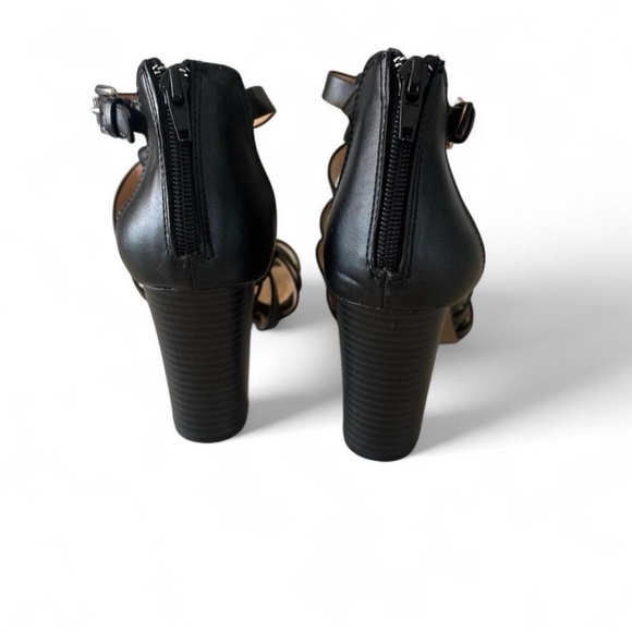 XOXO Black Strappy Heels - Picture 3 of 5